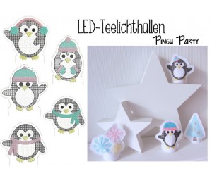 ITH - LED Teelichthülle Pingu Party